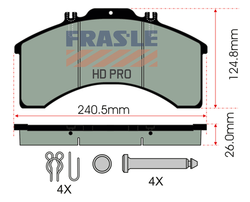 Set placute frana,frana disc PD/128-K005-HD FRAS-LE