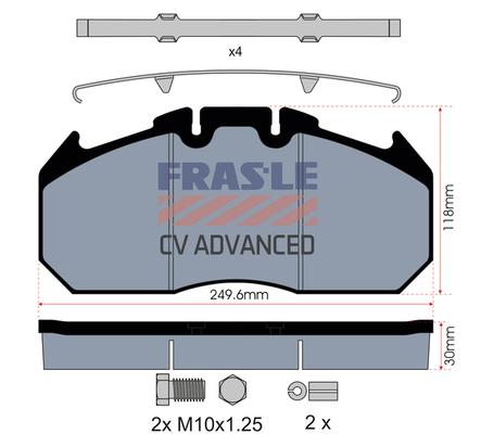 Set placute frana,frana disc PD/129-K009-CV FRAS-LE