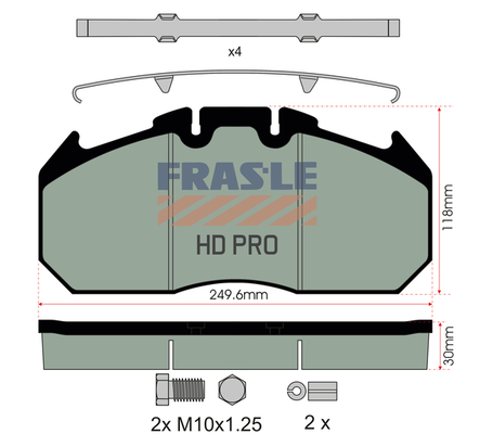 Set placute frana,frana disc PD/129-K009-HD FRAS-LE