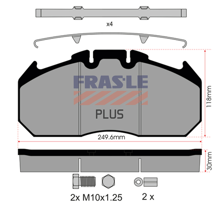 Set placute frana,frana disc PD/129-K009-PLUS FRAS-LE