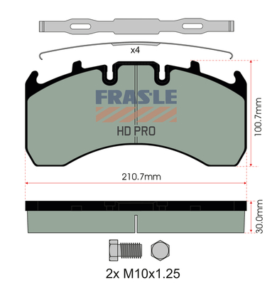 Set placute frana,frana disc PD/130-K019-HD FRAS-LE