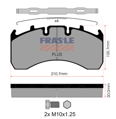 Set placute frana,frana disc PD/130-K019-PLUS FRAS-LE