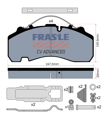 Set placute frana,frana disc PD/141-K021-CV FRAS-LE