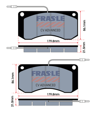 Set placute frana,frana disc PD/155-E-CV FRAS-LE