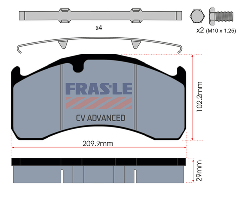 Set placute frana,frana disc PD/160-K006-CV FRAS-LE