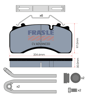 Set placute frana,frana disc PD/161-K013-CV FRAS-LE