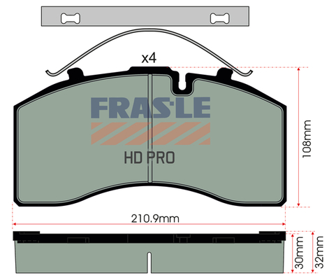 Set placute frana,frana disc PD/172-HD FRAS-LE
