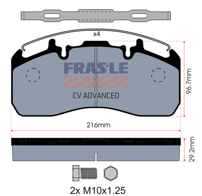 Set placute frana,frana disc PD/195-K019-CV FRAS-LE