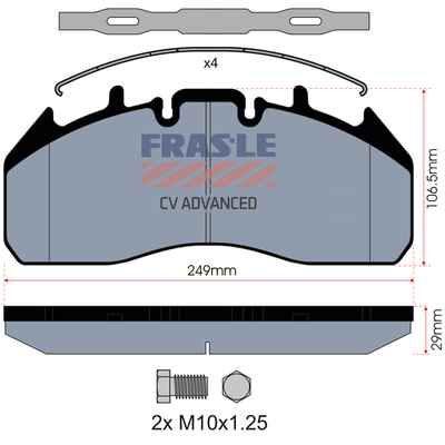 Set placute frana,frana disc PD/196-K019-CV FRAS-LE