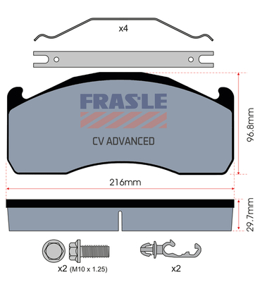 Set placute frana,frana disc PD/202-K029-CV FRAS-LE