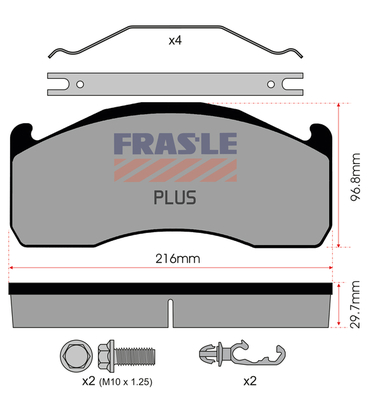Set placute frana,frana disc PD/202-K029-PLUS FRAS-LE