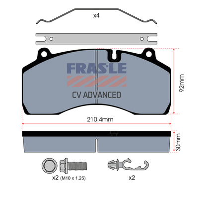Set placute frana,frana disc PD/209-A-K029-CV FRAS-LE