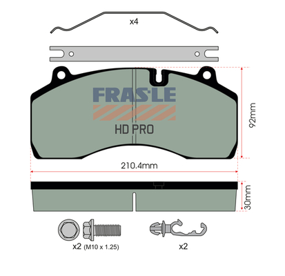 Set placute frana,frana disc PD/209-A-K029-HD FRAS-LE