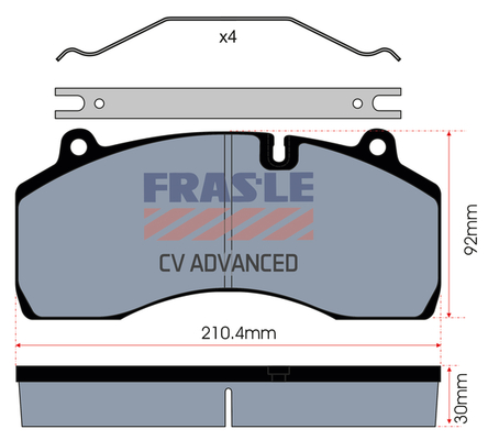 Set placute frana,frana disc PD/209-CV FRAS-LE
