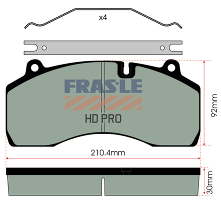 Set placute frana,frana disc PD/209-HD FRAS-LE