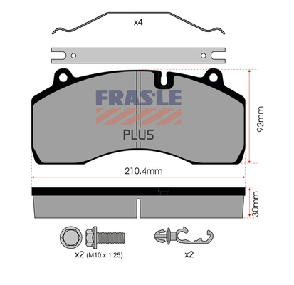 Set placute frana,frana disc PD/209-K029-PLUS FRAS-LE