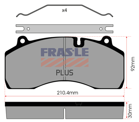 Set placute frana,frana disc PD/209-PLUS FRAS-LE
