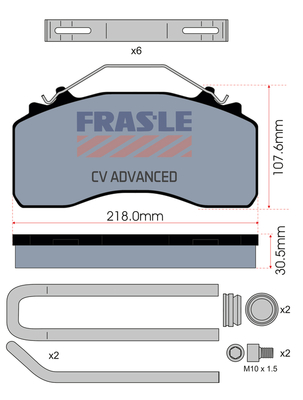 Set placute frana,frana disc PD/214-K034-CV FRAS-LE