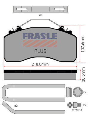Set placute frana,frana disc PD/214-K034-PLUS FRAS-LE