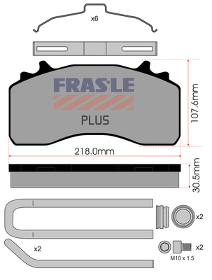Set placute frana,frana disc PD/214-K035-PLUS FRAS-LE