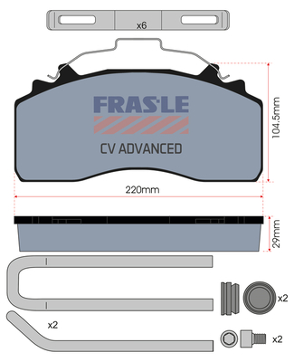 Set placute frana,frana disc PD/226-K035-CV FRAS-LE