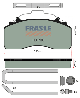 Set placute frana,frana disc PD/226-K035-HD FRAS-LE
