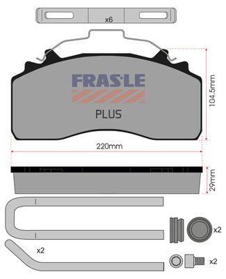 Set placute frana,frana disc PD/226-K035-PLUS FRAS-LE