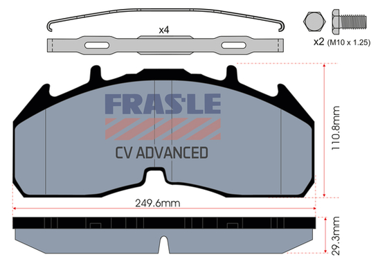 Set placute frana,frana disc PD/230-K019-CV FRAS-LE