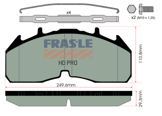 Set placute frana,frana disc PD/230-K019-HD FRAS-LE