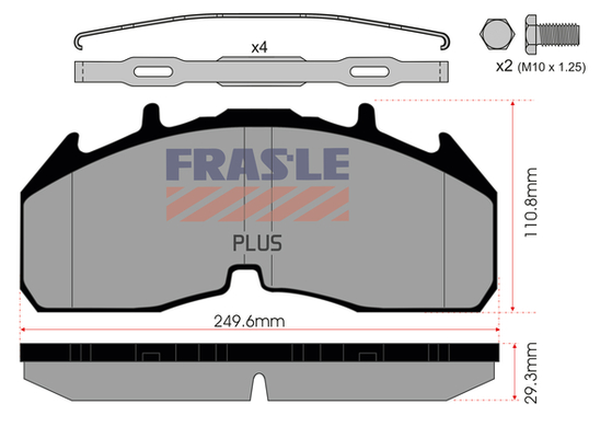 Set placute frana,frana disc PD/230-K019-PLUS FRAS-LE