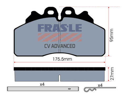 Set placute frana,frana disc PD/242-K049-CV FRAS-LE