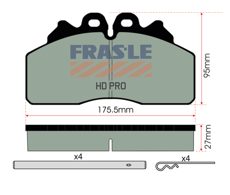 Set placute frana,frana disc PD/242-K049-HD FRAS-LE