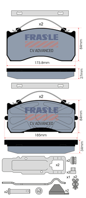 Set placute frana,frana disc PD/526-K020-CV FRAS-LE