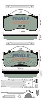Set placute frana,frana disc PD/526-K020-HD FRAS-LE