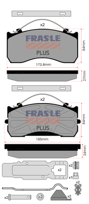 Set placute frana,frana disc PD/526-K020-PLUS FRAS-LE