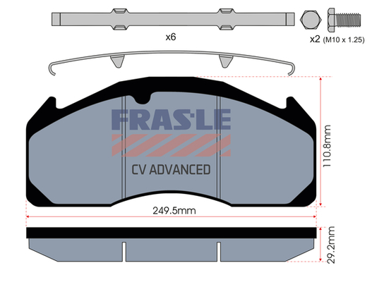 Set placute frana,frana disc PD/529-K008-CV FRAS-LE
