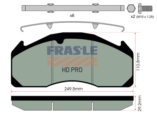 Set placute frana,frana disc PD/529-K008-HD FRAS-LE