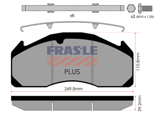 Set placute frana,frana disc PD/529-K008-PLUS FRAS-LE