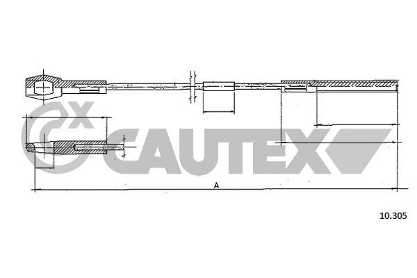 Cablu ambreiaj 762913 CAUTEX
