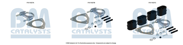 Set montaj, filtru funingine/particule FK11027 BM CATALYSTS