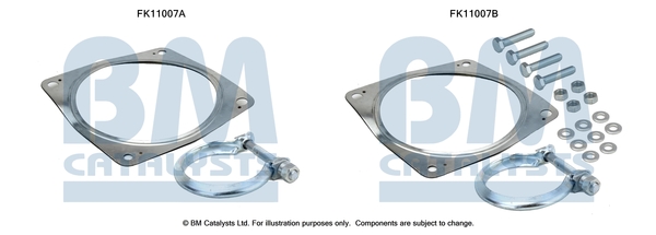 Set montaj, filtru funingine/particule FK11007 BM CATALYSTS