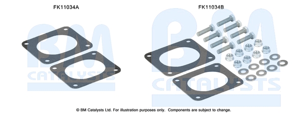 Set montaj, filtru funingine/particule FK11034 BM CATALYSTS