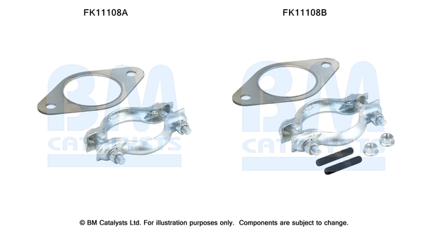 Set montaj, filtru funingine/particule FK11108 BM CATALYSTS