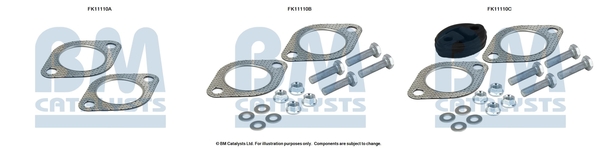 Set montaj, filtru funingine/particule FK11110 BM CATALYSTS