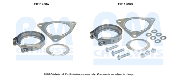 Set montaj, filtru funingine/particule FK11200 BM CATALYSTS