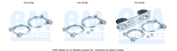Set montaj, filtru funingine/particule FK11273 BM CATALYSTS