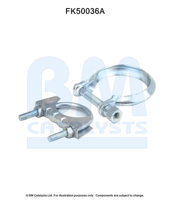 Set montare, toba de esapament FK50036 BM CATALYSTS