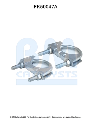 Set montare, toba de esapament FK50047 BM CATALYSTS