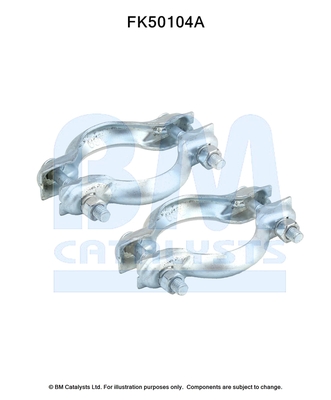Set montare, toba de esapament FK50104 BM CATALYSTS