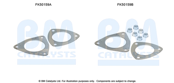 Set montare, toba de esapament FK50159 BM CATALYSTS